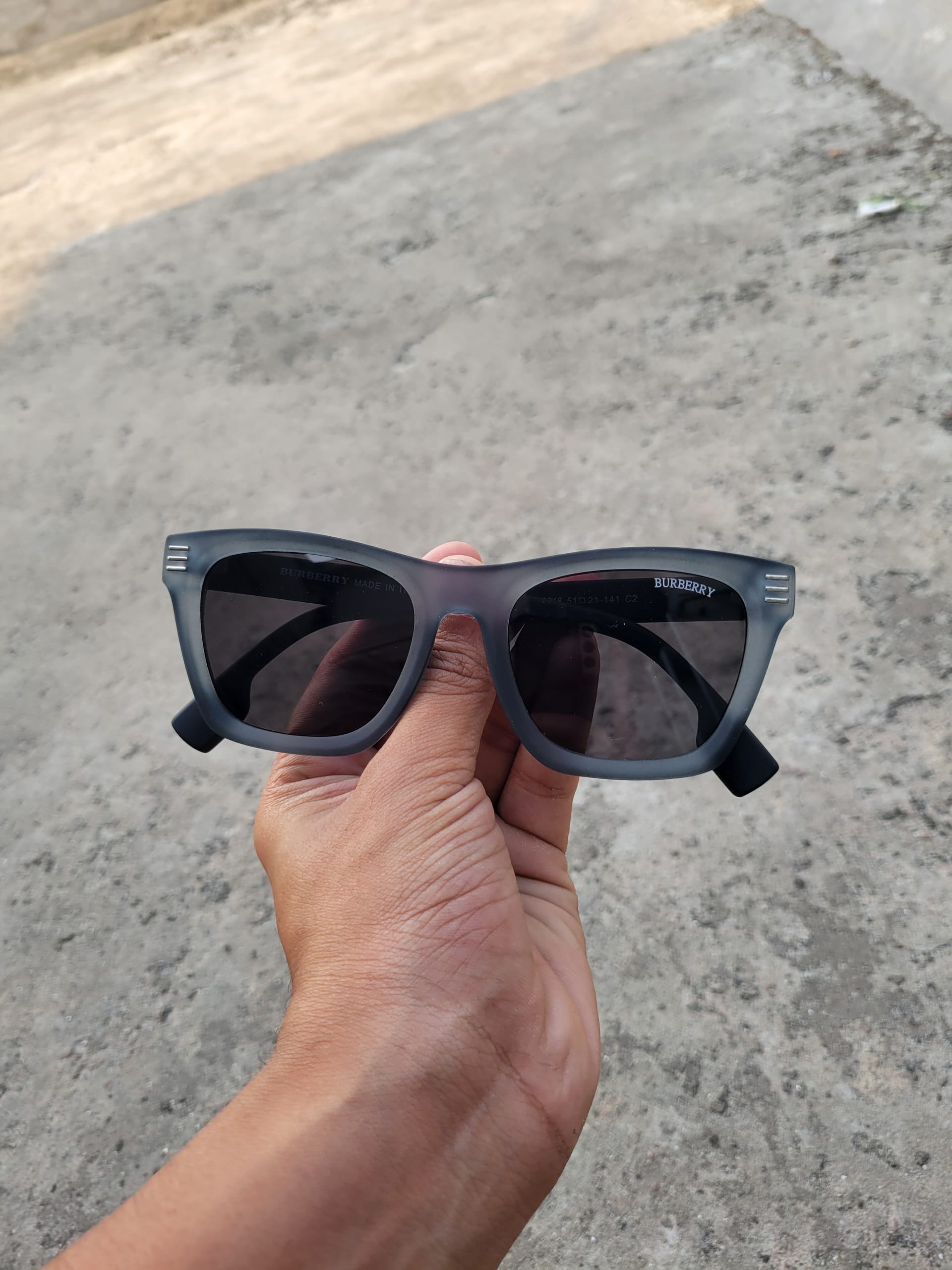 133_Premium Brand Matte Black Sunglass