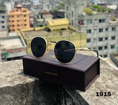 1915_Metal Gold Black Stylish Sunglass_img_1