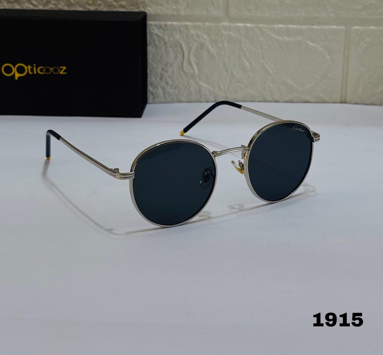 1915 Premium Silver Metal Sunglass