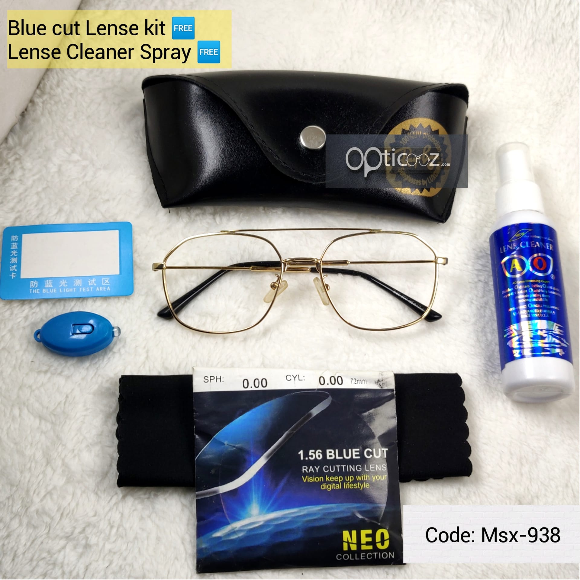 Stylish Metal BlueCut Eyewear