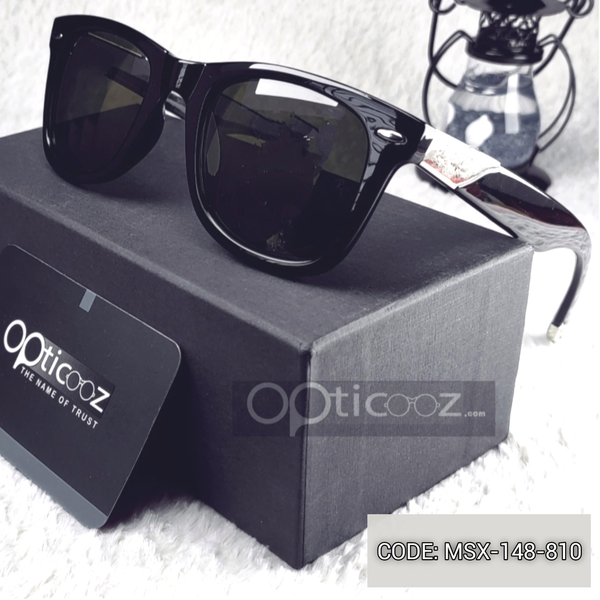 142 Rayban Wayfarer Black Sunglass